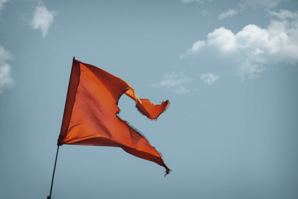 Hare Krishna Saffron Flag